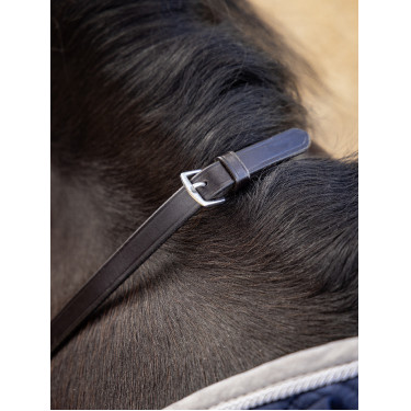 Geflochtene Zügel LeMieux Braun / Silber Geflochtene Zügel LeMieux Braun / Silber