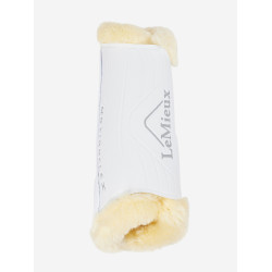 Dressurgamaschen Lammfell LeMieux Motionflex Weiß / Natur Wei&amp;amp;amp;amp;amp;amp;szlig;
