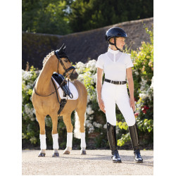 Wettkampf-Poloshirt Eva LeMieux Young Rider Kurzarm Altes Modell Weiß Weiß Wettkampf-Poloshirt Eva LeMieux Young Rider Kurzarm Altes Modell Weiß Weiß