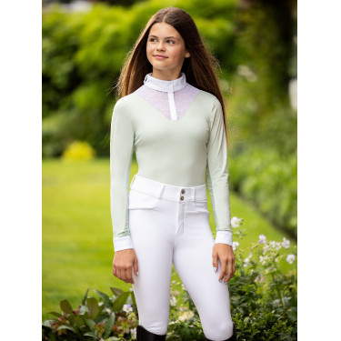 Wettkampf-Poloshirt Eva LeMieux Young Rider langärmelig Wettkampf-Poloshirt Eva LeMieux Young Rider langärmelig