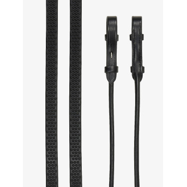 Gummizügel Rolled LeMieux Schwarz / Silber Gummizügel Rolled LeMieux Schwarz / Silber