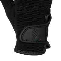 Handschuhe aus Amara-Kunstleder Umbria Reitsport Schwarz