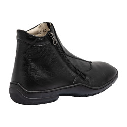 Buffelleder-Stiefeletten Canova Franceschini Schwarz