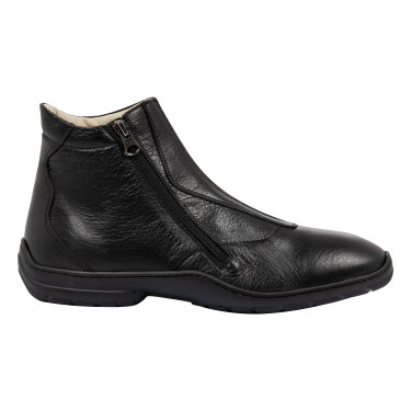 Buffelleder-Stiefeletten Canova Franceschini Schwarz