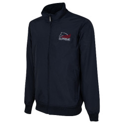 Bomber Technik Unisex mit Supreme-Fleece-Futter Marine Marineblau