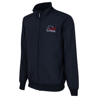 Bomber Technik Unisex mit Supreme-Fleece-Futter Marine Marineblau