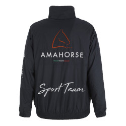 Winterbomber Amahors Sport Team mit Fleecefutter Umbria Equitazione Marine Marineblau