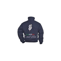 Winterbomber Umbria Sport Team mit Fleecefutter Umbria Equitazione Marine Marineblau
