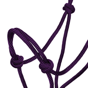 Genickriemen Geknotete Verstellbare Kordel Waves Design 8mm Pool's Violett / Schwarz Lila