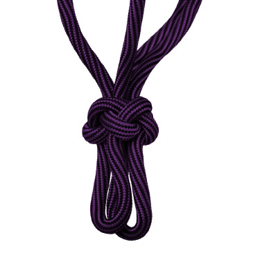 Genickriemen Geknotete Verstellbare Kordel Waves Design 8mm Pool's Violett / Schwarz Lila