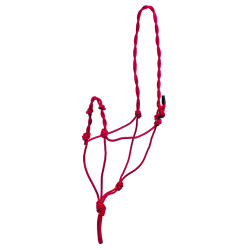 Geflochtenes Halfter mit Doppelknoten Umbria Equitazione Rot