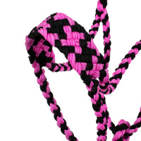 Geflochtener Nylonhalfter Pool's Schwarz / Rosa Geflochtener Nylonhalfter Pool's Schwarz / Rosa