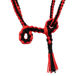 Geflochtener Nylonhalfter Pool's Schwarz / Rot