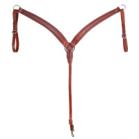 Brustblatt 5957 mit Schlangendekor Pool's Cognac Braun