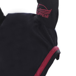 Baumwoll-Ponyhaube mit kontrastierender Paspel Supreme Marine / Fuchsie Blau Baumwoll-Ponyhaube mit kontrastierender Paspel Supreme Marine / Fuchsie Blau