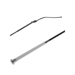 Dressurgerte mit weißem Griff Umbria Equitazione Dressurgerte mit weißem Griff Umbria Equitazione