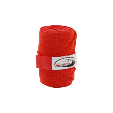 Elastische Arbeitsbandagen, 4er-Set Umbria Equitazione Rot