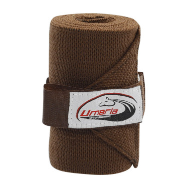 Elastische Arbeitsbandagen, 4er-Set Umbria Equitazione Dunkelbraun