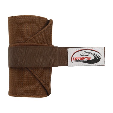 Elastische Arbeitsbandagen, 4er-Set Umbria Equitazione Dunkelbraun