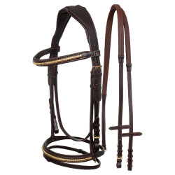 Englische Trense mit Clincher und Gummizügeln Supreme Englische Trense mit Clincher und Gummizügeln Supreme