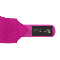 Arbeitbandagen aus Fleece und Elastik, 4er-Set Umbria Equitazione Fuchsie Rosa