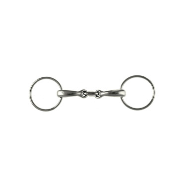 Ringgebiss aus Edelstahl mit gebogener Mundstück Umbria Equitazione Ringgebiss aus Edelstahl mit gebogener Mundstück Umbria Equitazione