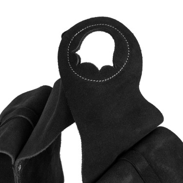 Vordere Tasche aus Lakota-Wildleder Schwarz Vordere Tasche aus Lakota-Wildleder Schwarz