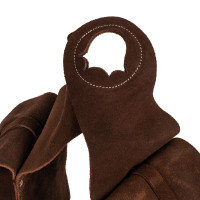 Vordere Tasche aus Lakota-Wildleder Braun