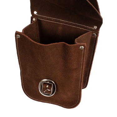 Vordere Tasche aus Lakota-Wildleder Braun