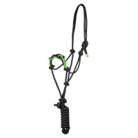 Halfter mit Geflochtener Nasenschnur Pool's Schwarz / Zitrone