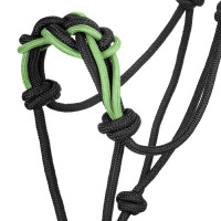 Halfter mit Geflochtener Nasenschnur Pool's Schwarz / Zitrone