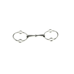 Gebiss Gag mit großen Ringen aus Edelstahl Umbria Equitazione