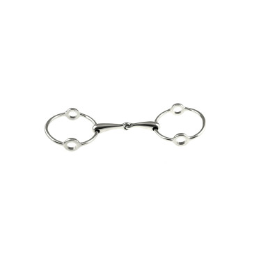 Gebiss Gag mit großen Ringen aus Edelstahl Umbria Equitazione