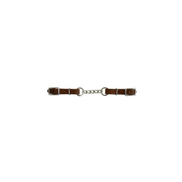 Leder-Nasenriemenkettchen mit Lakota-Kette Leder-Nasenriemenkettchen mit Lakota-Kette