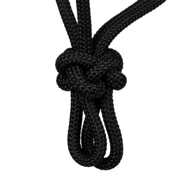 Knotenhalfter mit Navajo-Verzierungen Pool's Schwarz