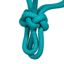 Knotenhalfter mit Navajo-Verzierungen Pool's Türkis Blau Knotenhalfter mit Navajo-Verzierungen Pool's Türkis Blau