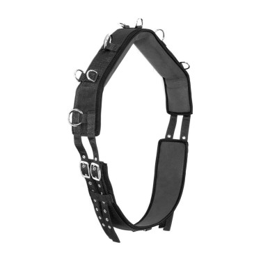 Nylon- und Neopren-Trainingsgurt Mittel Cob Umbria Equitazione Schwarz