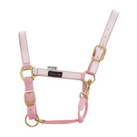 Nylonhalfter mit farbigen Teilen Umbria Equitazione Rosa / Weiß