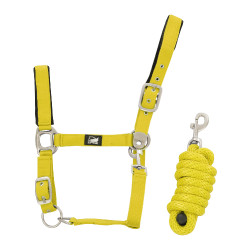 Nylonhalfter mit Lederverstärkung und geflochtener Supreme-Führstrick Nylonhalfter mit Lederverstärkung und geflochtener Supreme-Führstrick