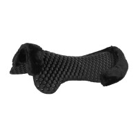 Dämpfer Piuma-FS Respira-FS mit Vordererhöhung und Ökologischem Lammfell Acavallo Schwarzes Schaffell Dämpfer Piuma-FS Respira-FS mit Vordererhöhung und Ökologischem Lammfell Acavallo Schwarzes Schaffell