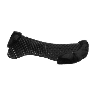 Dämpfer Piuma-FS Respira-FS mit Vordererhöhung und Ökologischem Lammfell Acavallo Schwarzes Schaffell