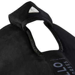 Piuma-FS WFS-FS Stoßdämpfer mit Taschen, Wildleder, Vorder-/Hintererhöhung Acavallo Schwarz / Natur