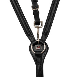 Brustblatt Gepolstert Klassisch mit Abnehmbarer Martingal Supreme Schwarz