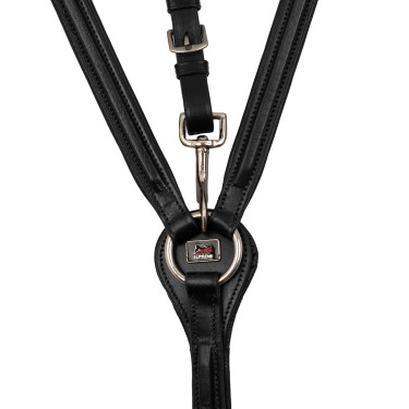 Brustblatt Gepolstert Klassisch mit Abnehmbarer Martingal Supreme Schwarz