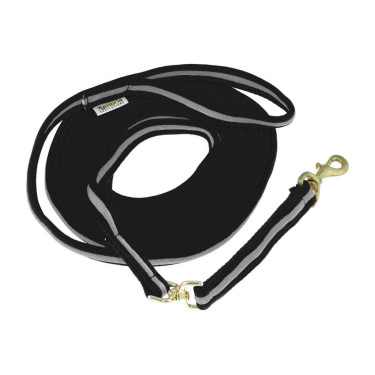 Arbeitslonge aus gepolsterter Baumwolle 8 m Umbria Equitazione Schwarz / Grau