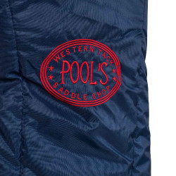 Gepolsterte Transporttasche für Westernsattel Pool's Marine / Rot Blau Gepolsterte Transporttasche für Westernsattel Pool's Marine / Rot Blau