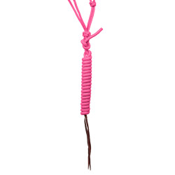 Ethologisches Perlenhalfter mit Pool's Führstrick Warmrosa