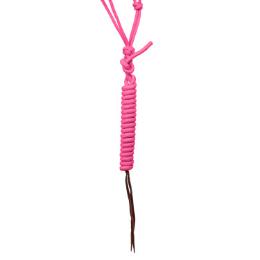 Ethologisches Perlenhalfter mit Pool's Führstrick Warmrosa