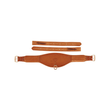 Hintergurt Western aus Leder mit Korbprägung Pool's