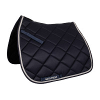 Steppede Dressurschabracke Supreme Bordeaux / Schwarz